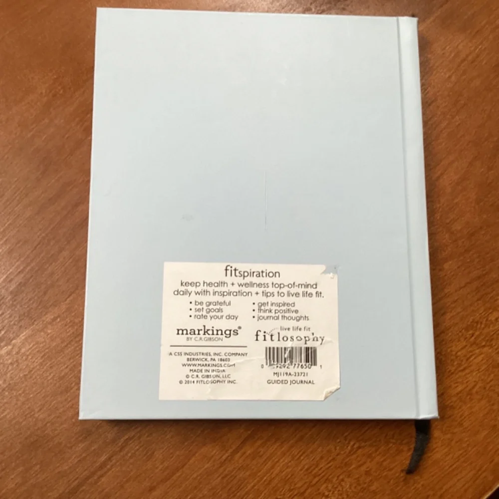 Fitspiration Guided Journal by C. R. Gibson New 8”x 6.5”